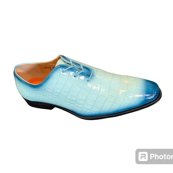 Mens Blue Two tone dress  shoe for men and boys retro design Amazon.com | Jepsen Gord Men main image 4